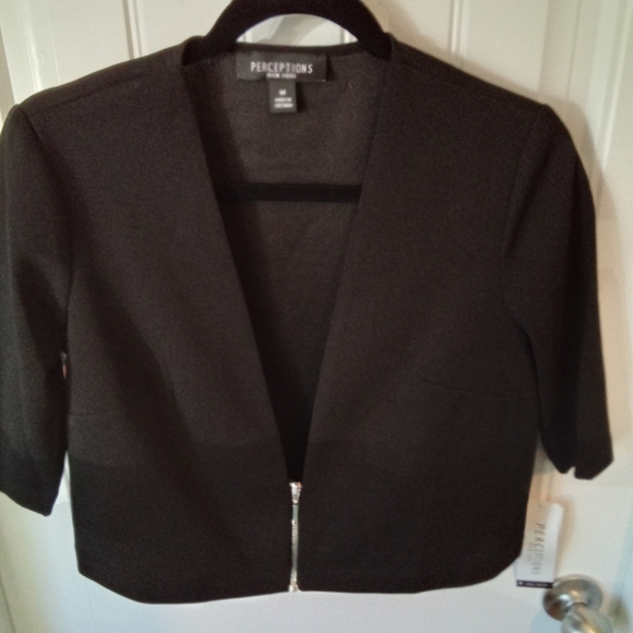 Perceptions Jackets & Blazers - Perceptions Black Size M 3/4 Sleeve Blazer